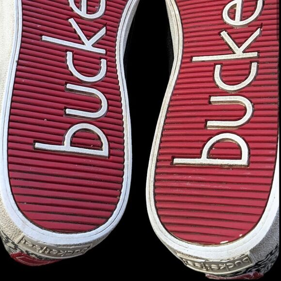 Bucketfeet Black & White Skater Style Slip On Sneakers size 10 - Picture 12 of 13